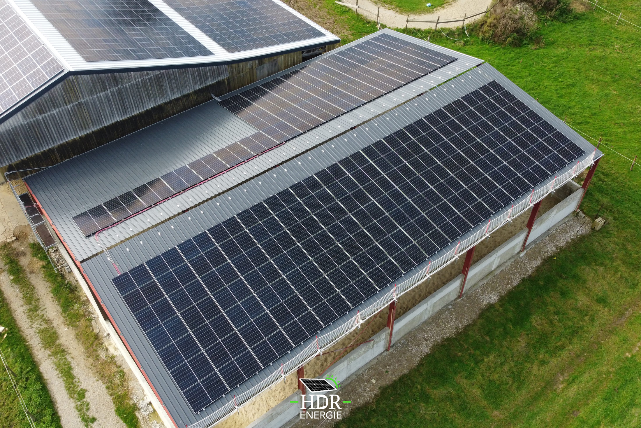 Hangar agricole – 589 panneaux – 1450m² – 262 kWc